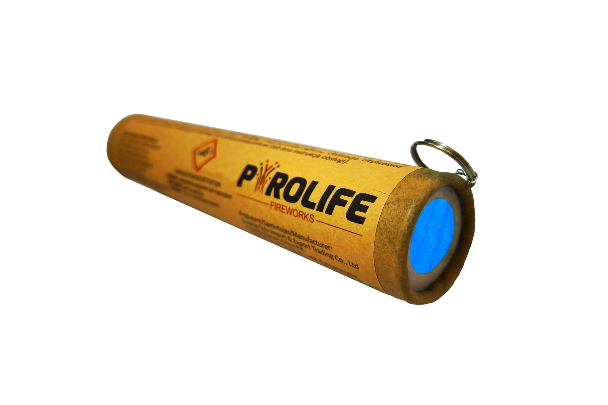 dwustronna niebieska świeca dymna