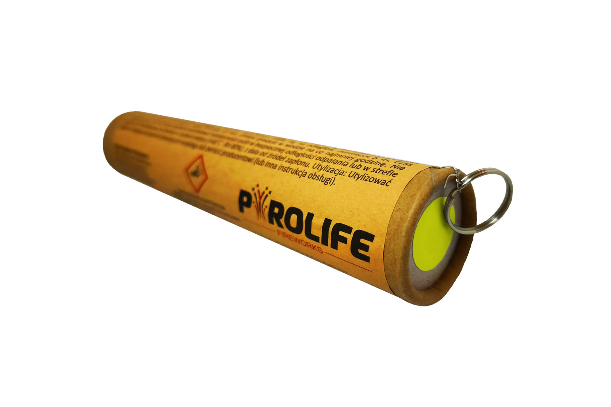 żółta świeca dymna na zawleczkę